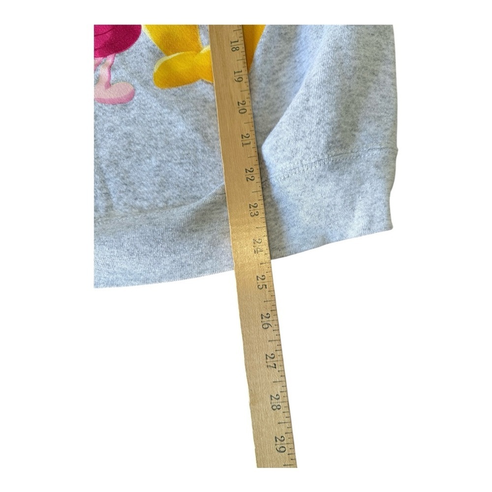 Pooh Sweatshirt Adult Size M/L Gray Vintage 90s Crew Neck Winnie Tiger Piglet - Picture 9 of 9